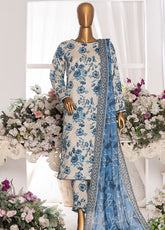 HZ Textiles Printed Cambric 3 Piece Unstitched Suit HZ25MD MSC-204A